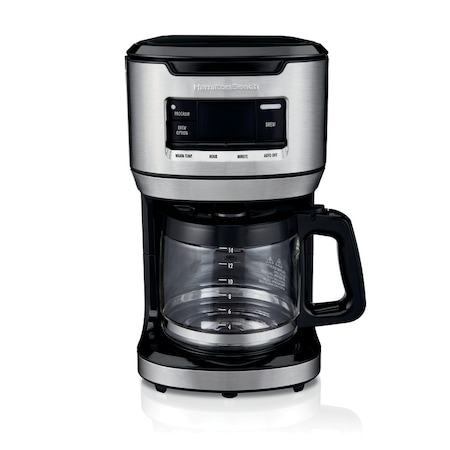 Hamilton Beach Coffee Mkr Blk/Slv 14Cup 46390